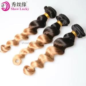 Wholesale Top Grade 100% Unprocessed Mongolian Hair Extension Loose Wave Blonde Ombre Human Hair Weave