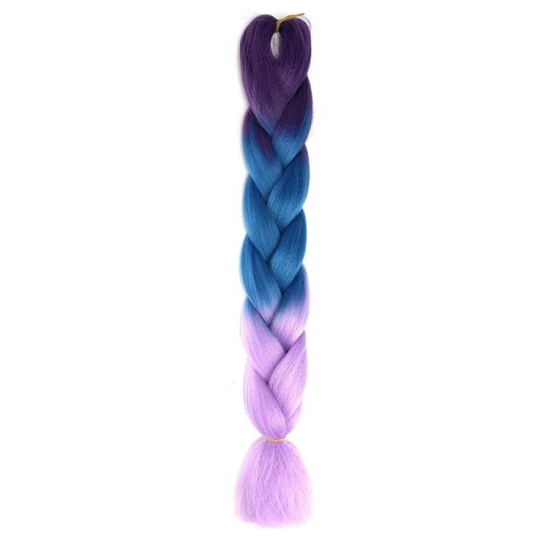 Kbeth Two Tone Braided Hair Extension for American Black Women 2021 Fashion Very Very Cheap Price Good Quality Factory Direct Supply Femme Extensions