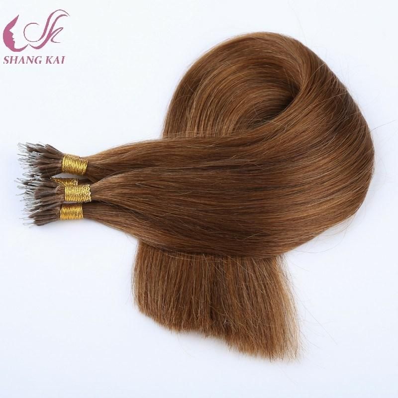 Wholesale Best Quality Double Drawn Russian Nano Ring Hair Extensions with Good Price