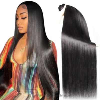 Bone Straight Human Hair Bundles Brazilian Hair Weave Bundles 30 Inch Virgin Hair Bundles Sew in Hair Bundles Extensions