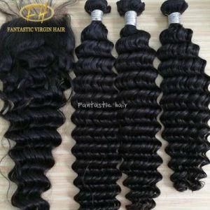Wholesale 100% Unprocessed Brazilian/Indian Virgin/Remy Human Hair Extensions with Factory Price
