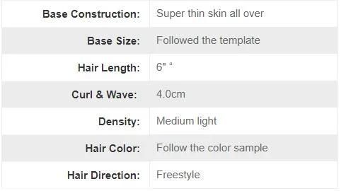 Ll168 Single Knot Single Hair Perfect Natural Toupee