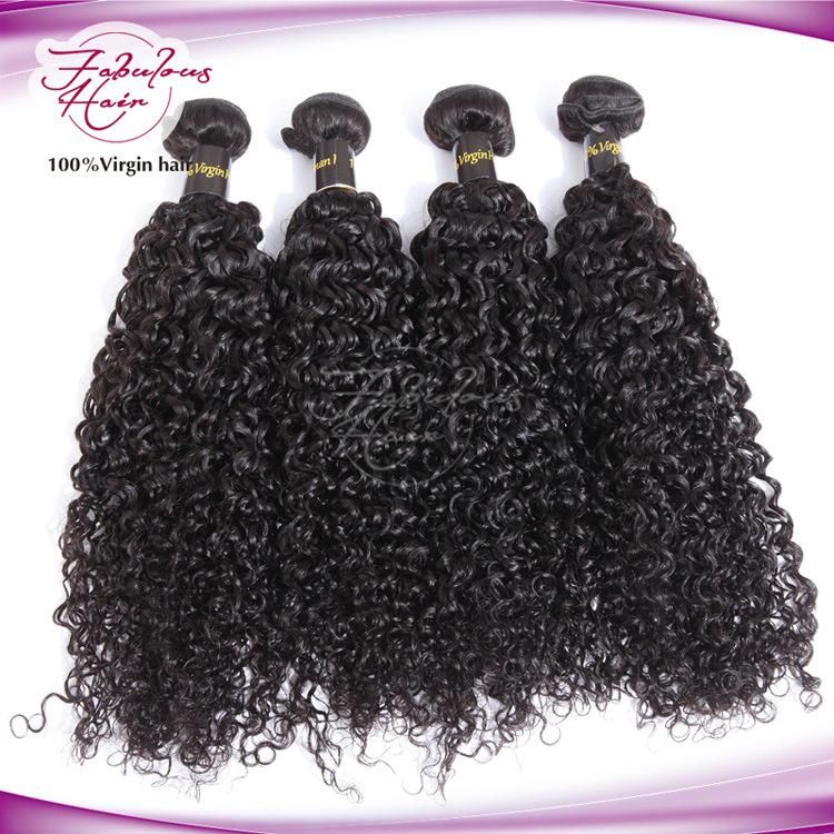 Unprocessed Natural Hair 100% Human Virgin Hair Curly Weft