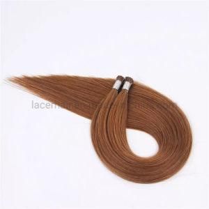Nail Keratin Tip Remy Human Hair Extensions Silk Straight Factory Wholesale Price