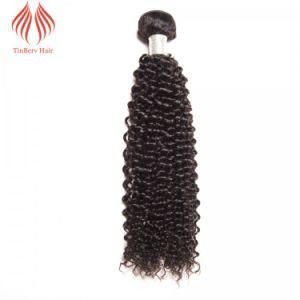Tinberv Brazilian Kinky Curly Wave 1PC Natural Color Virgin Hair Bundles 100% Human Hair Weaving