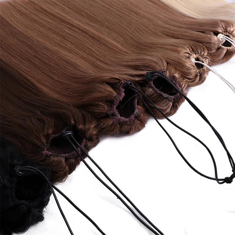 Wholesale 12A Brazilian Long Straight Ponytail Human Hair Extension