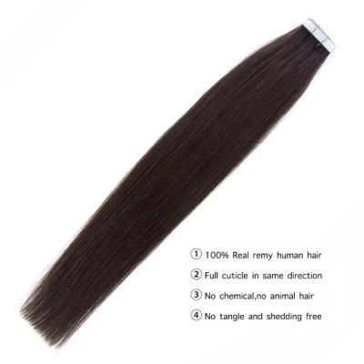 Human Hair Factory Silk Straight 10#/16#/613# Tape in Human Hair Extension