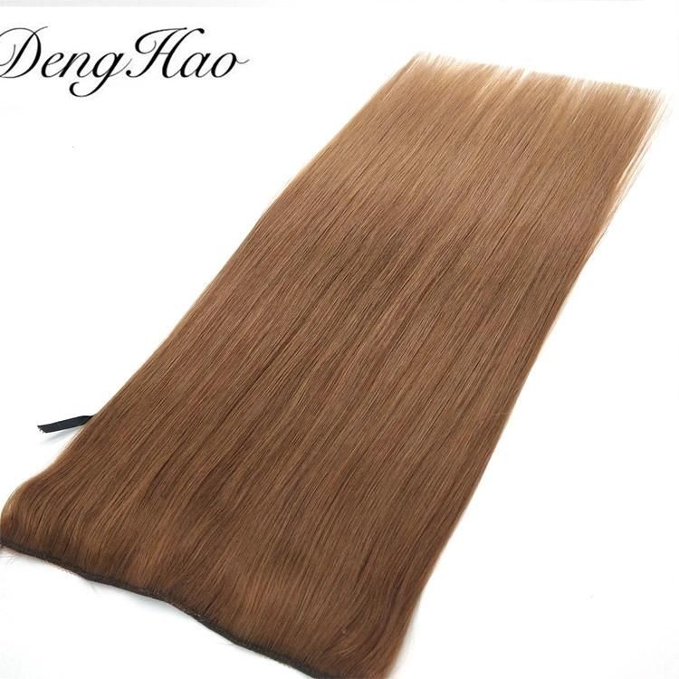 Straight Brazilian Hair Weave Halo Hair Extensions Remy Hair