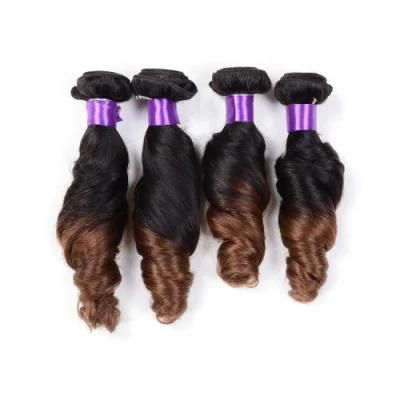 Spring Curly Ombre Two Tone Color Human Hair Extension