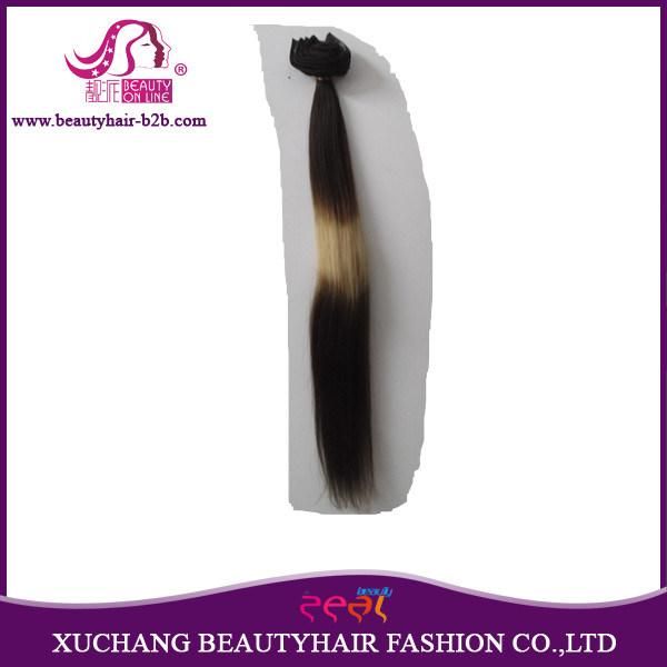 Double Drawn Ombre Color Virgin Remy Human Hair Weft Extension