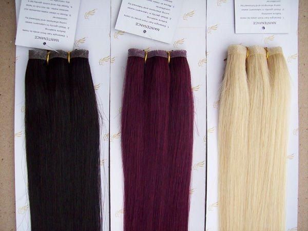 PU Weft Wholesale 100% Human Hair Skin Weft, Human Hair