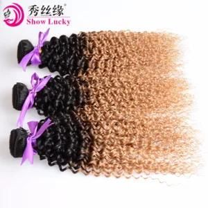 Customized Raw Filipino Ombre Two Tone Hair High Quality Kinky Curly Women Hair Product