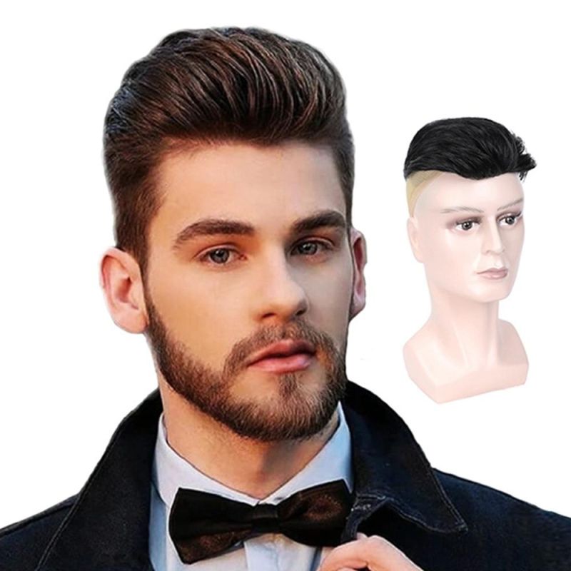 Kbeth Men′ S Wig Toupees Factory Price 2021 Newest Fashion Large Stocks Natural Color Wholesale Virgin Hair Human Super Thin Skin Afro Curly Man Toupee