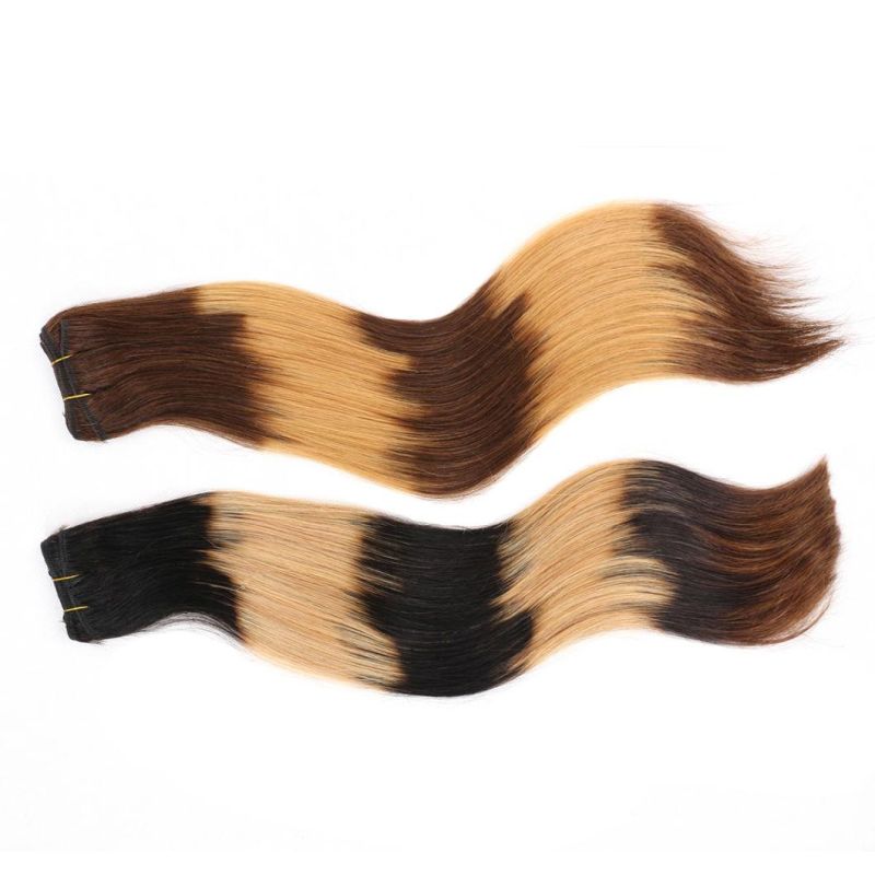Fashion Tiger Color Human Virgin Hair Weaving, Hair Extensions
