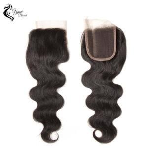 4X4 Swiss Lace Closure Body Wave Brazilian Virgin Human Hair Closure