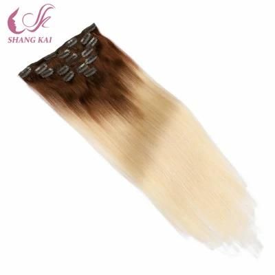 Hair Synthetic Afro Clip in Extensions Straight Clips in