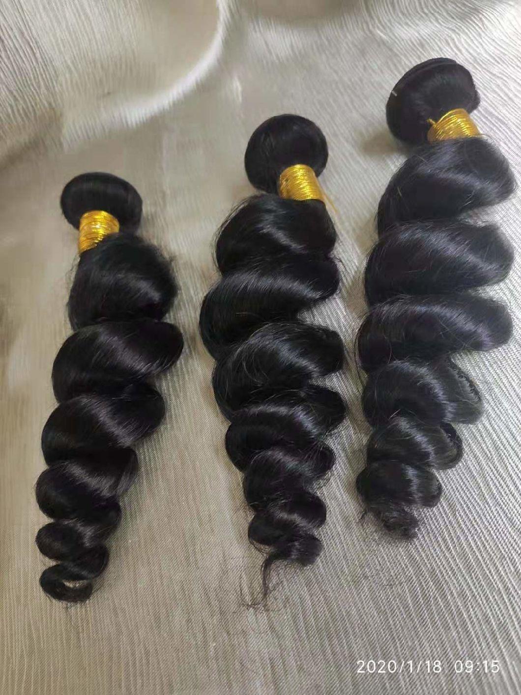 Large Stock Mink Hair Bundles Loose Wave Malaysian Human Hair Bundles