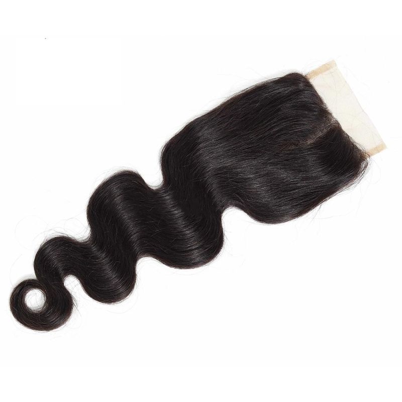 HD Lace Hand Tied Human Hair Piece Frontal Closure for Front Lace Wig with Hair Extensions