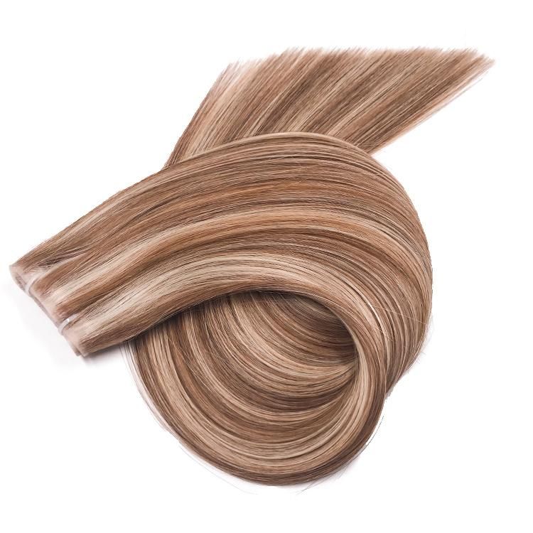 Russian Human Hair Tape Extensions Natural Seamless Skin Weft Seamless Hair Extensions