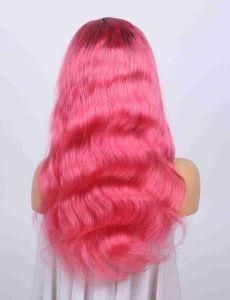 1b/Pink Human Hair Wigs for Black Women Body Wave