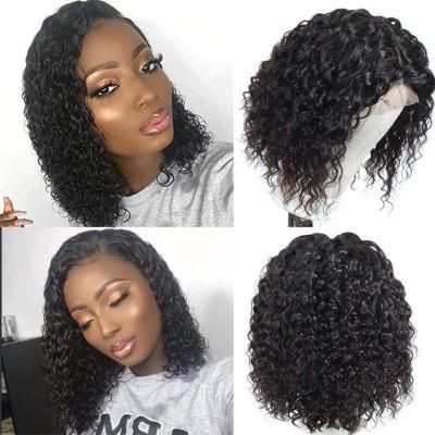 Factory Directly Sell Brazilian Deep Wave Bob Lace Front Wigs Lace Front Human Hair Natural Hair Wigs 10&quot;