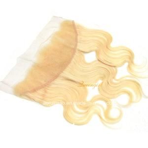 613 Blond Russian Hair Closure Factory 13X2 Lace Frontal Human Hair Accessories