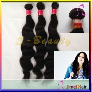 Color 1b Loose Wave Human Brazilian Weave Hair Extension