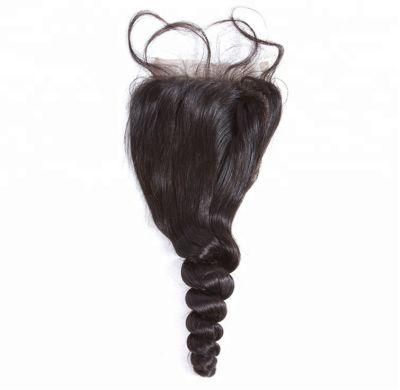 Kbeth Wholesale Best Quality Cuticle Aligned Loose Wave Closures Brazilian Three Part Lace Closure From China Factory