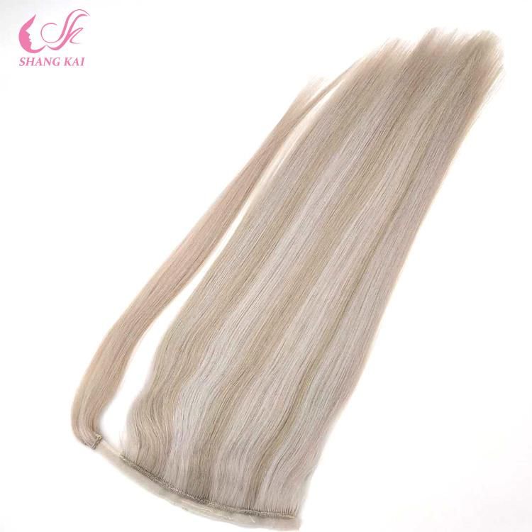 Double Drawn Unprocessed Remy Ponytail Hair Extension