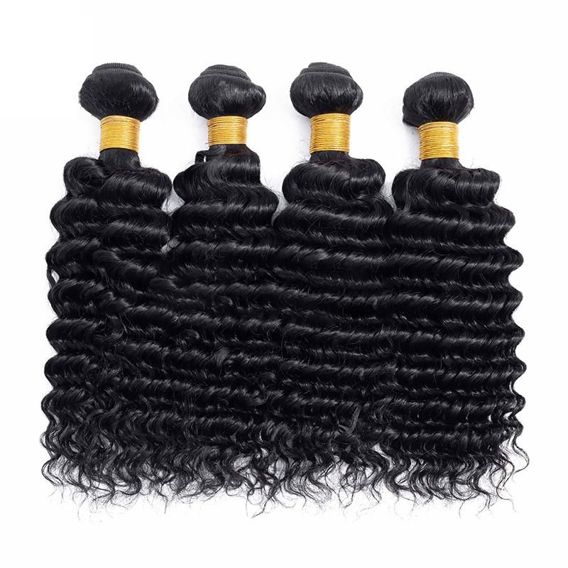Deep Wave Natural Black Hair Raw Virgin Hair Factory Hair