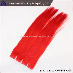 18&quot; Brazilian Red Hair Tape in Human Hair Extensions