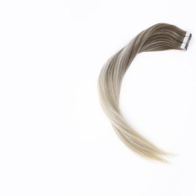 2.5g/PC 20PCS 40PCS Tape Human Hair Extensions Adhesive Seamless Skin Weft Double Drawn Us Tape Non-Remy Natural Hair