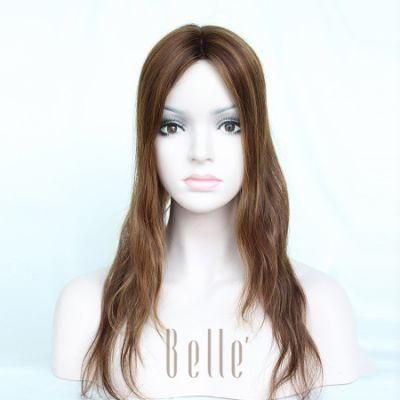 Belle Human Hair Topper Mono Hairpiece Hand Made for Women