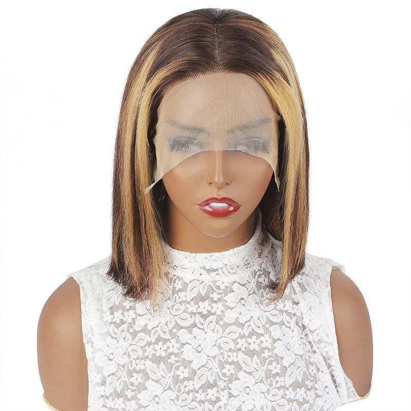 Kakiifashion Hair Factory Wholesale Human Hair Highlight P4/27 Bob Wig
