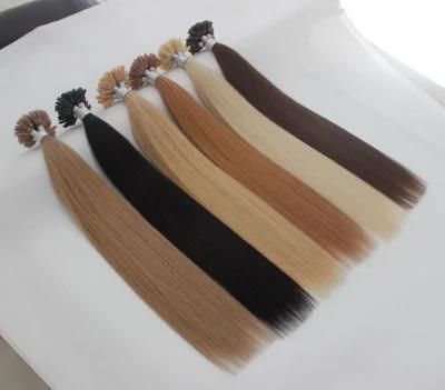 U-Tip Extensions Brazilian Straight Human Hair Bundles Brown Blond Black Color Remy Human Hair Extensions U-Tip