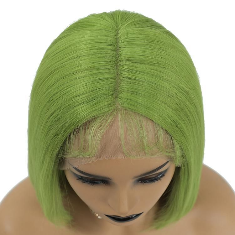 Kbeth Green Mood Wig for Woman 2021 Trendy Remy Short Straight Cut 10 Inch 12 Inch 14 Inch 16 Inch Good Quality Long Lasting Grils Bob Lace Frontal Wigs