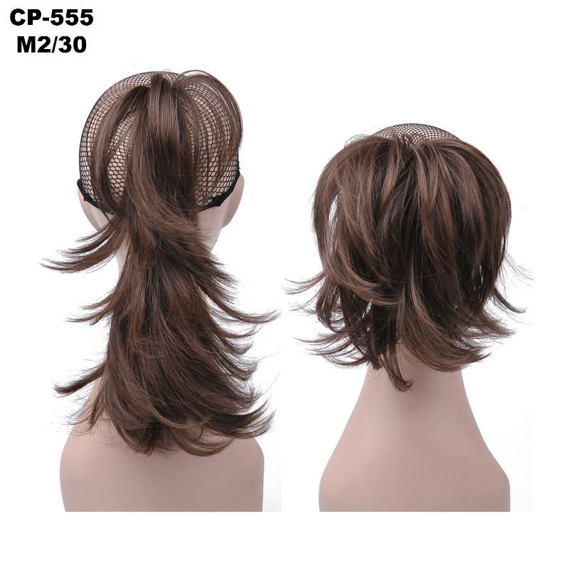 Two Shaded Strle Synthetic Clip in Hairpiece Ponytail Hair Extension