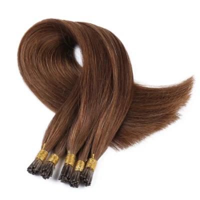 Machine Made Remy Hair Extensions 50PCS/ Set Straight Keratin I Tip Human Hair