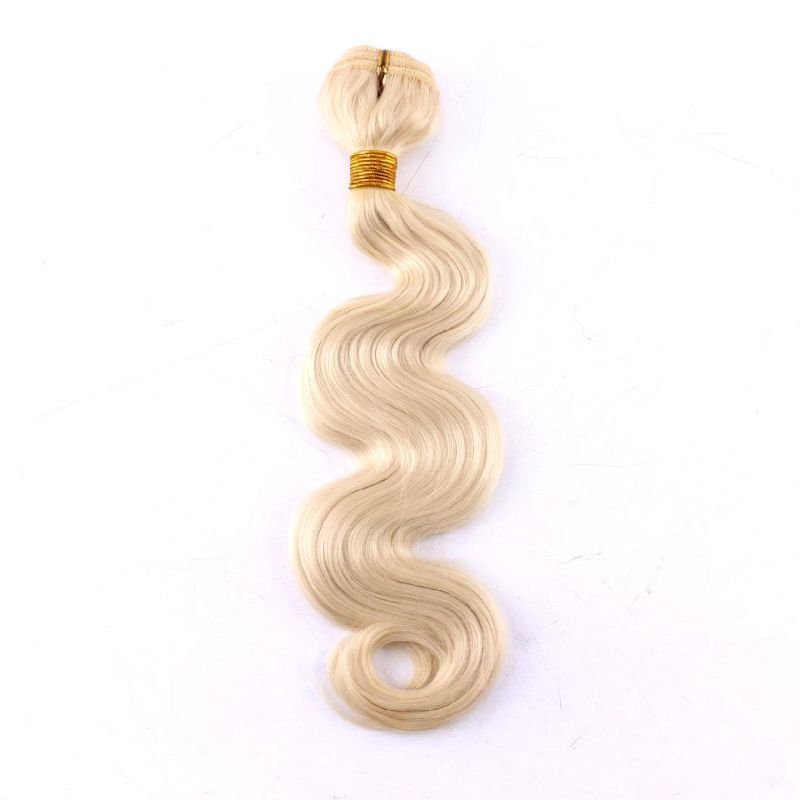 Natural Color Line Wavy Virgin for Human Hair Bundles Wig