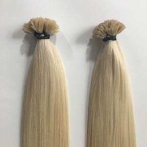 60# Prebonded Keratin Flat Nail Tip Brazilian Virgin Remy Human Hair Extensions
