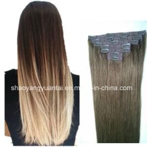 Clip in Lightest Color Remy Human Hair Extensions Made of Virgin Hair