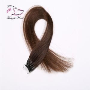 4# Color 12-26inch Remy Human Straight Hair 100g/PC Cotton Thread Hair Tip Hair Extension