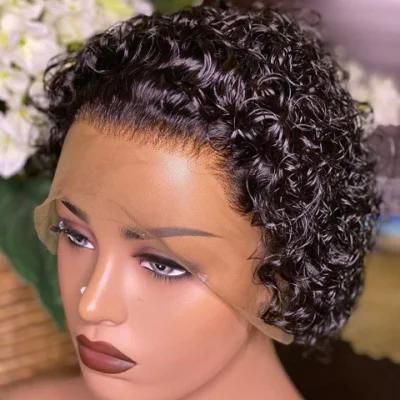 Human Hair Short Bob 150% T Part Lace Front Human Hair Wigs for Black Women Pre Plucked with Baby Hair