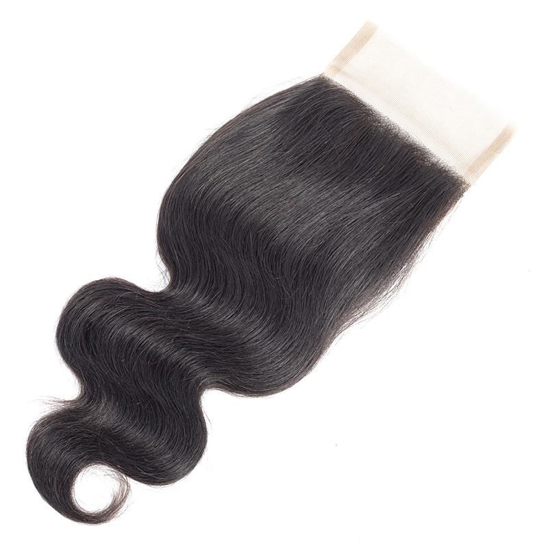 Brazilian Straight Hair Lace Closure 100% Human Hair 4*4 Lace Closure 8-20 Inches Natural Color Remy Hair