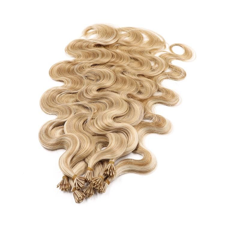 Wholesale Remy Brazilian Human Hair Highlight Color I-Tip Hair Extension