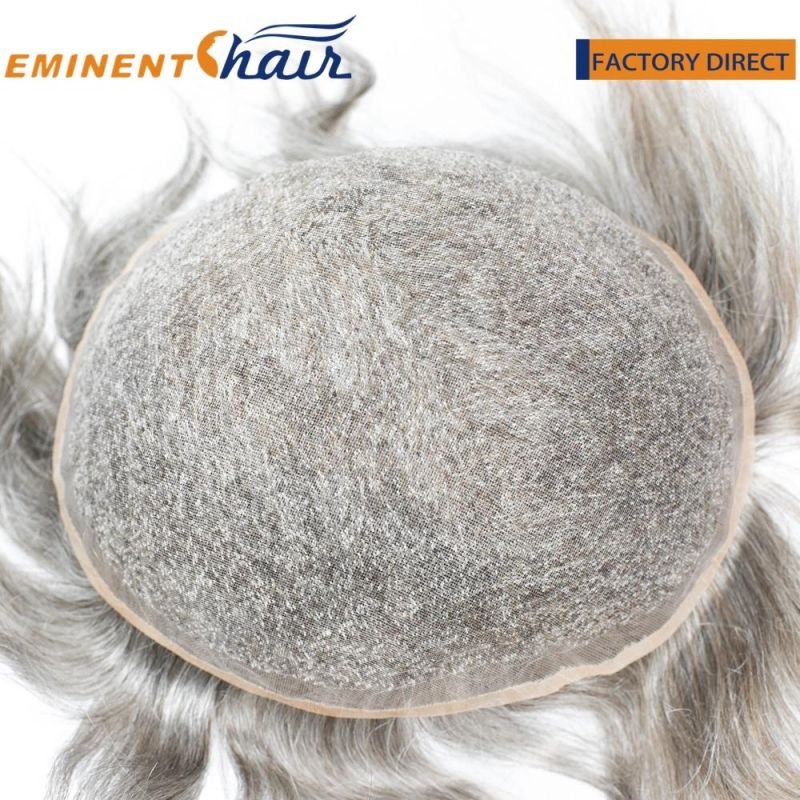 Factory Direct Full Fine Welded Mono #0.12 Toupee for Men