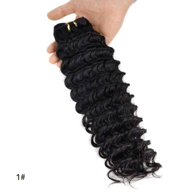 Remy Deep Wave Colorful Human Hair Extensions 12-26′′