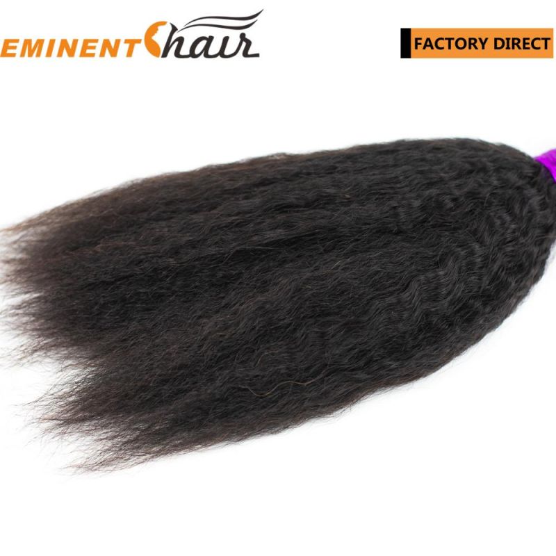 Popular Instant Delivery Natural Black Kinky Virgin Hair Weft