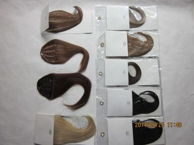 Wholesale 2021 Clip in Air Bang Hair Extensions Side Hand-Made Natural 100% Human Hair Bangs Fringe for Women