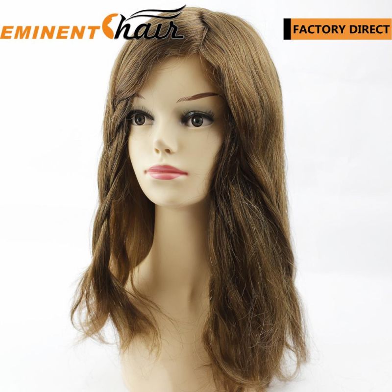 Custom Made Fine Mono with PU Edge Women Hair System Wig